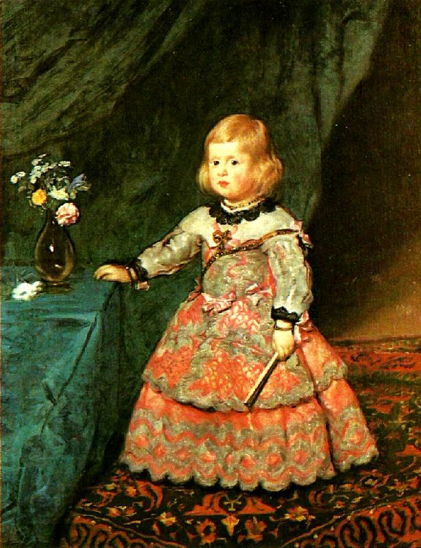 Diego Velazquez infanta margarita vid tre ars alder France oil painting art